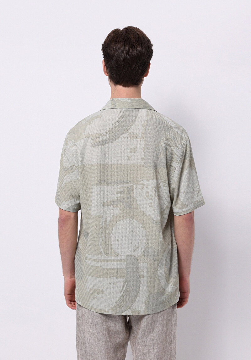 Зображення Сорочка З Коротким Рукавом Чоловіча Зелена Cl1074519