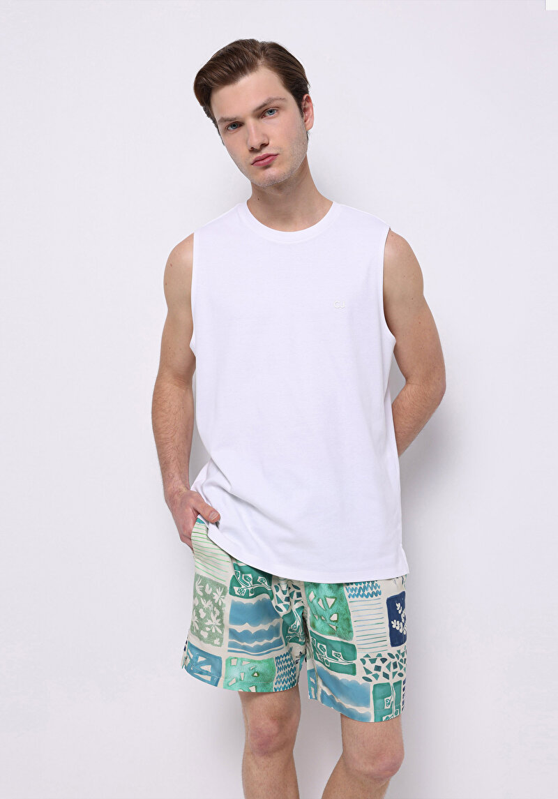 Зображення Шорти Пляжні Чоловічі Зелені Cl1074692