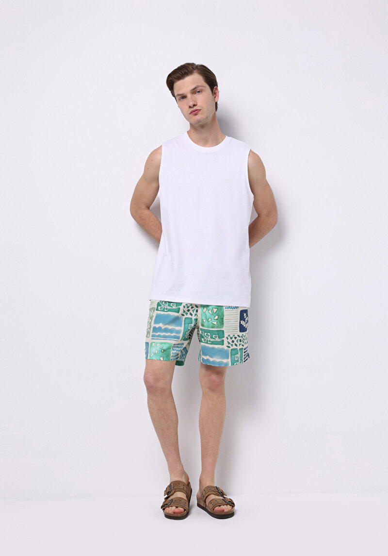 Показати інформацію про Шорти Пляжні Чоловічі Зелені  Cl1074692