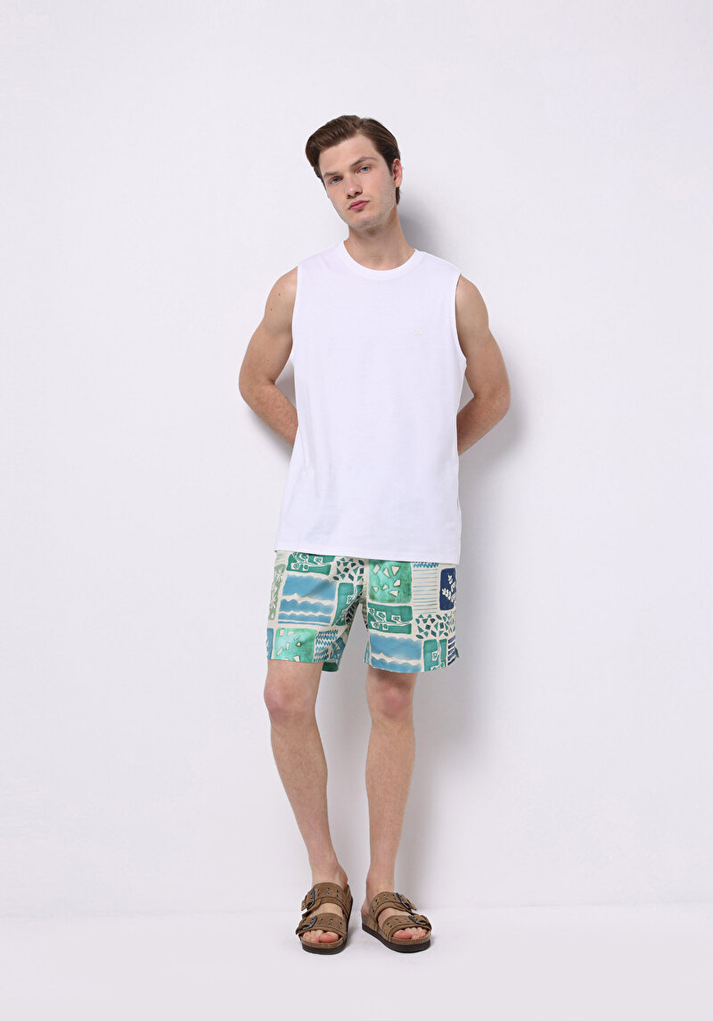 Зображення Шорти Пляжні Чоловічі Зелені Cl1074692