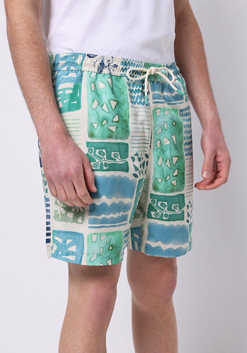 Зображення Шорти Пляжні Чоловічі Зелені Cl1074692