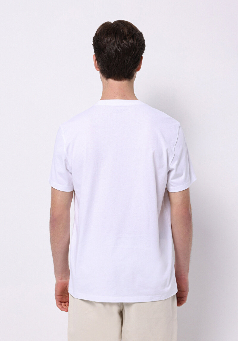 Показати інформацію про Футболка З Коротким Рукавом Чоловіча Біла  Cl1074709