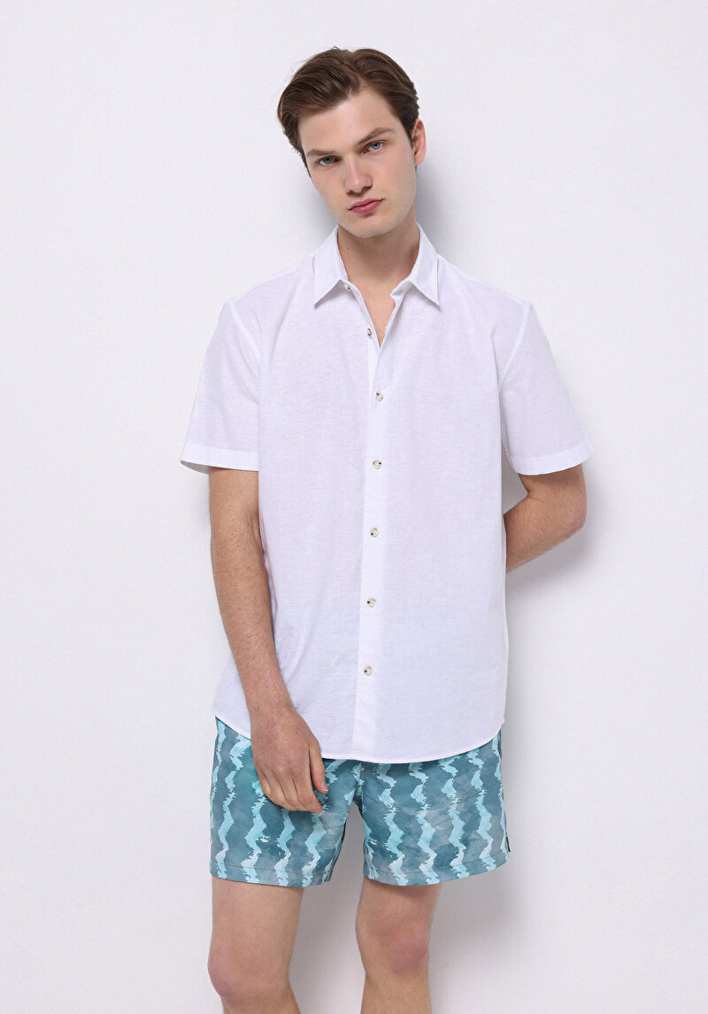 Зображення Шорти Пляжні Чоловічі Бірюзові Cl1074807