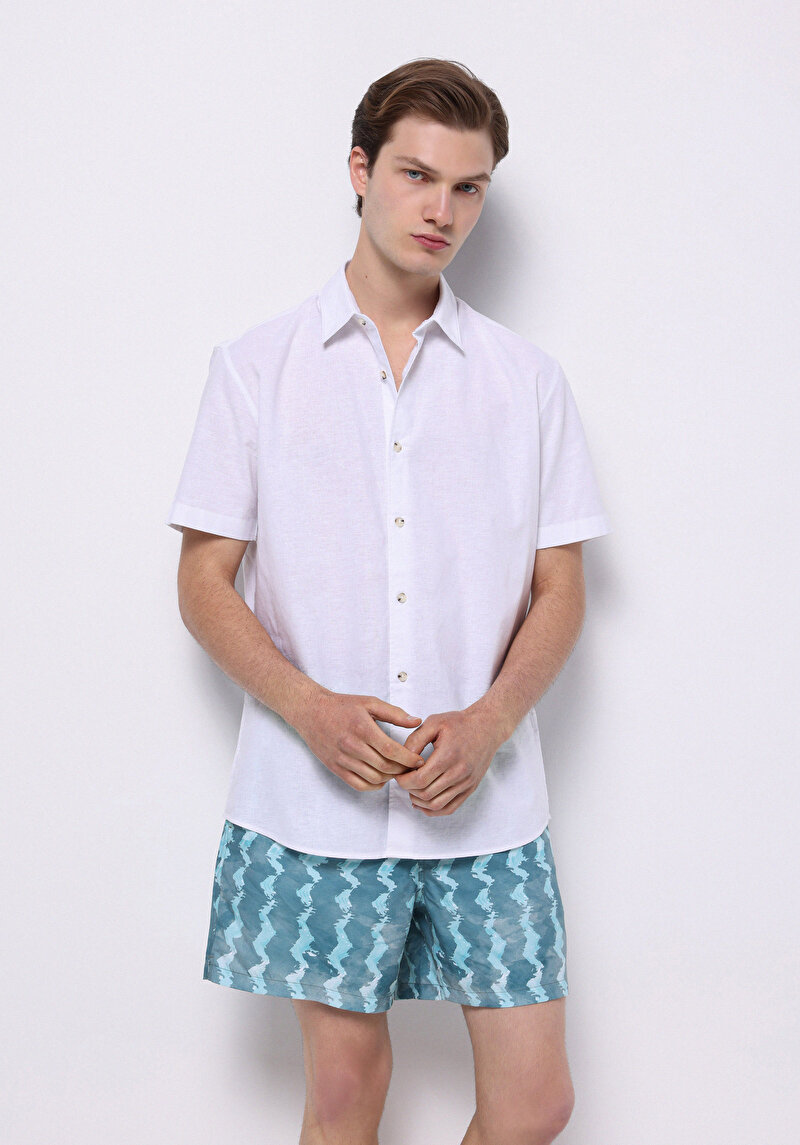 Показати інформацію про Шорти Пляжні Чоловічі Бірюзові  Cl1074807