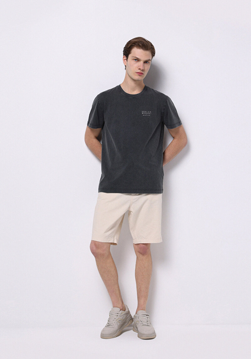 Показати інформацію про Футболка З Коротким Рукавом Чоловіча Сіра  Cl1075020