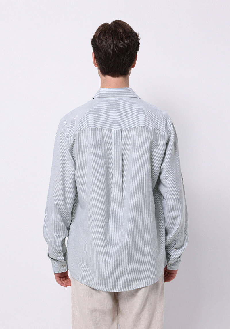 Зображення Сорочка З Довгим Рукавом Чоловіча Зелена Cl1075181