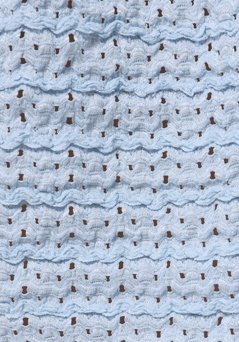 Показати інформацію про Блуза З Коротким Рукавом Жіночий Блакитна  Cl1074324