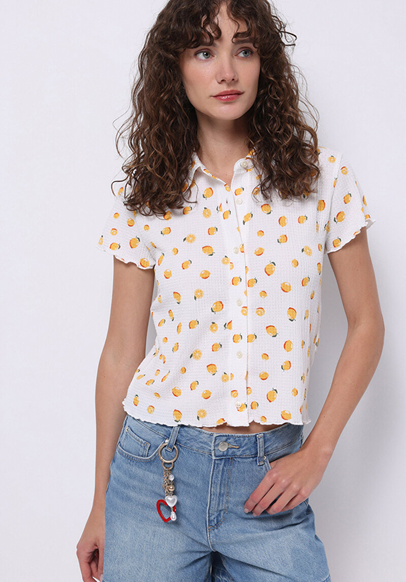 Зображення Сорочка З Коротким Рукавом Жіноча Бежева  Cl1074578