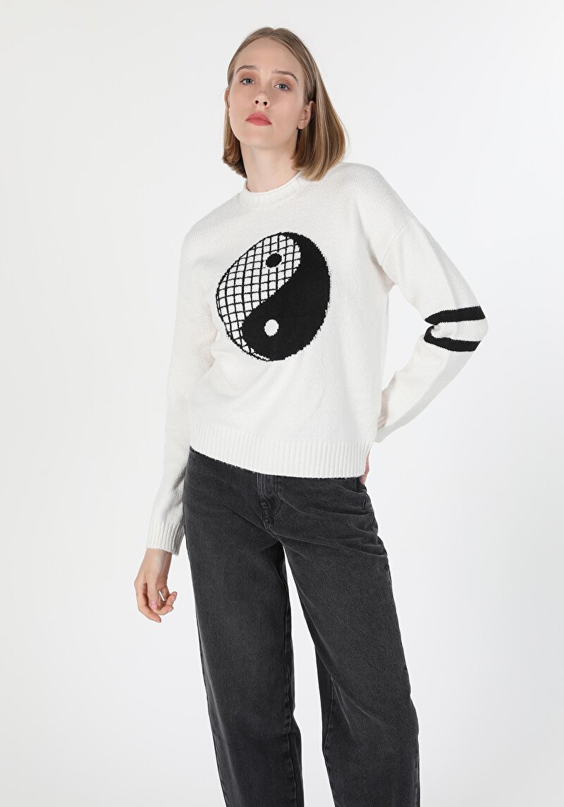 Показати інформацію про Светр Жіночий Білий  Cl1059728