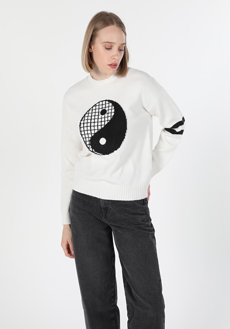 Показати інформацію про Светр Жіночий Білий  Cl1059728