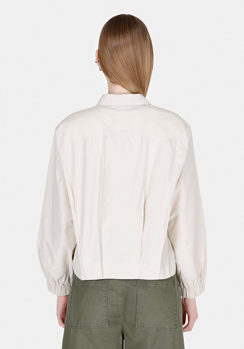 Показати інформацію про Сорочка З Довгим Рукавом Жіноча Бежева  Cl1073119