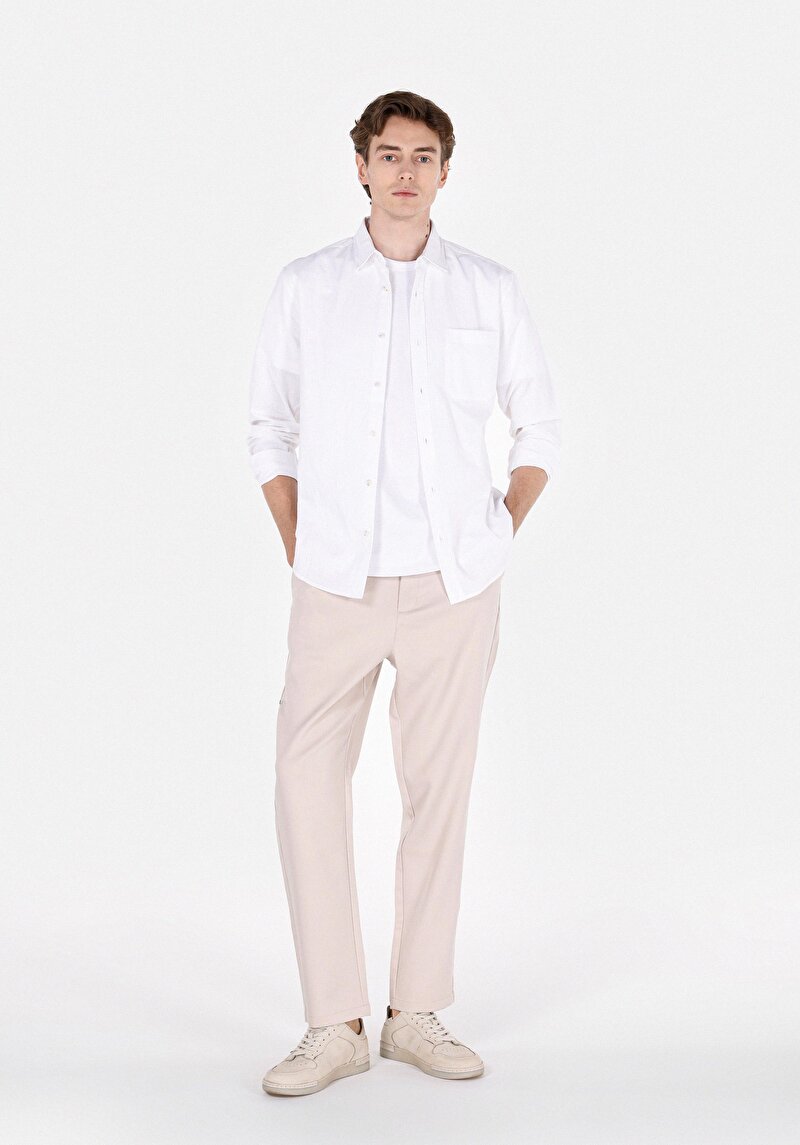 Показати інформацію про Сорочка З Довгим Рукавом Чоловіча Біла  Cl1073762