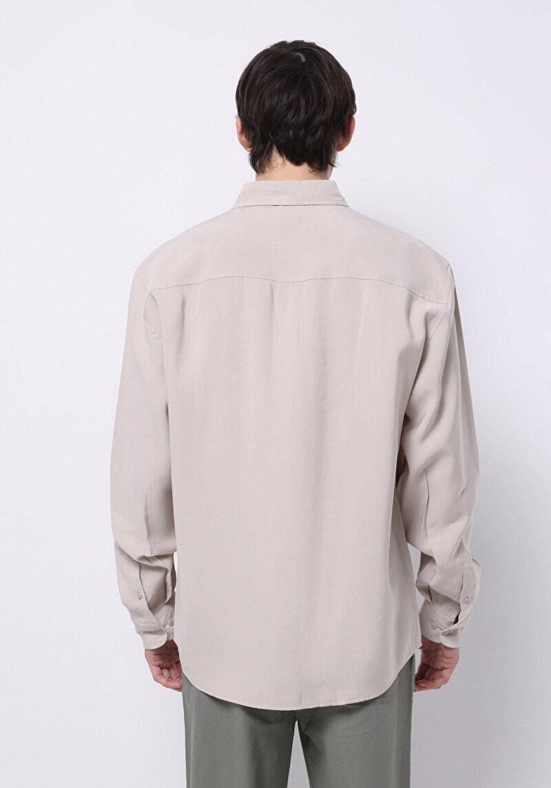 Зображення Сорочка З Довгим Рукавом Чоловіча Бежева Cl1074507