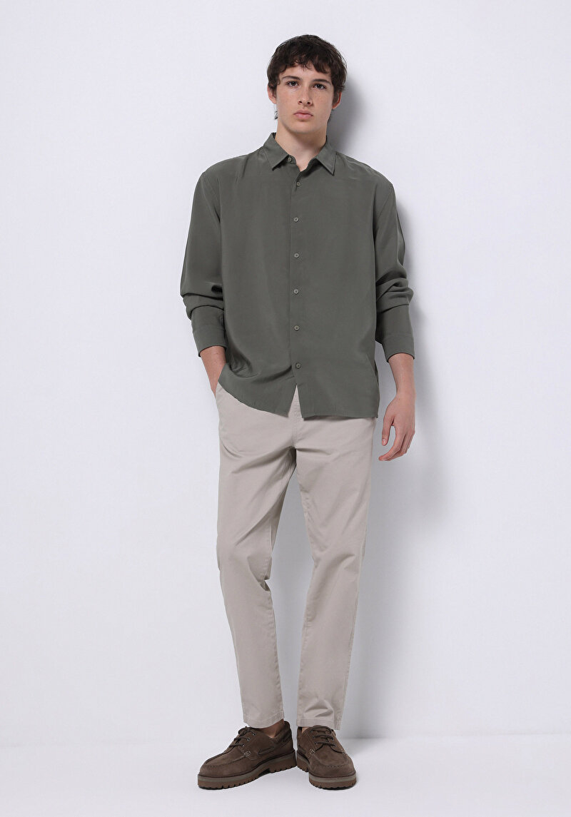 Зображення Сорочка З Довгим Рукавом Чоловіча Зелена Cl1074507