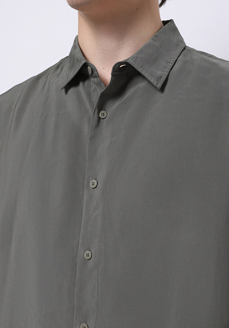 Зображення Сорочка З Довгим Рукавом Чоловіча Зелена Cl1074507