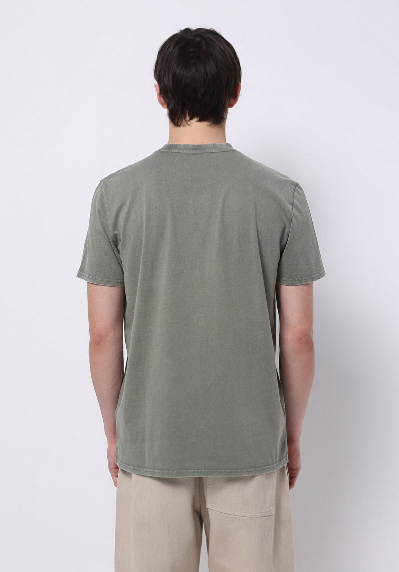 Показати інформацію про Футболка З Коротким Рукавом Чоловіча Зелена  Cl1074699