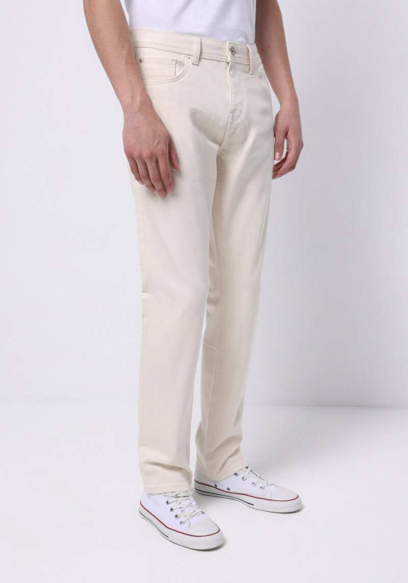 Зображення 044 Karl Джинси Чоловічі Бежеві Прямого Крою Cl1074737