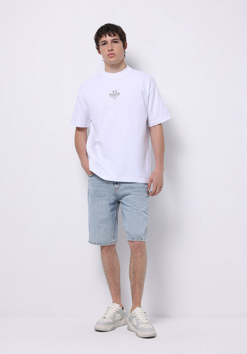 Показати інформацію про Футболка З Коротким Рукавом Чоловіча Біла  Cl1075866