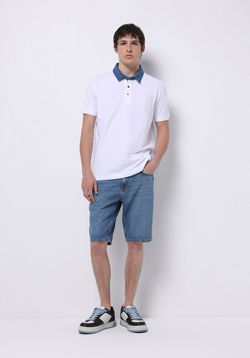 Показати інформацію про Шорти Чоловічі Блакитні  Cl1077202