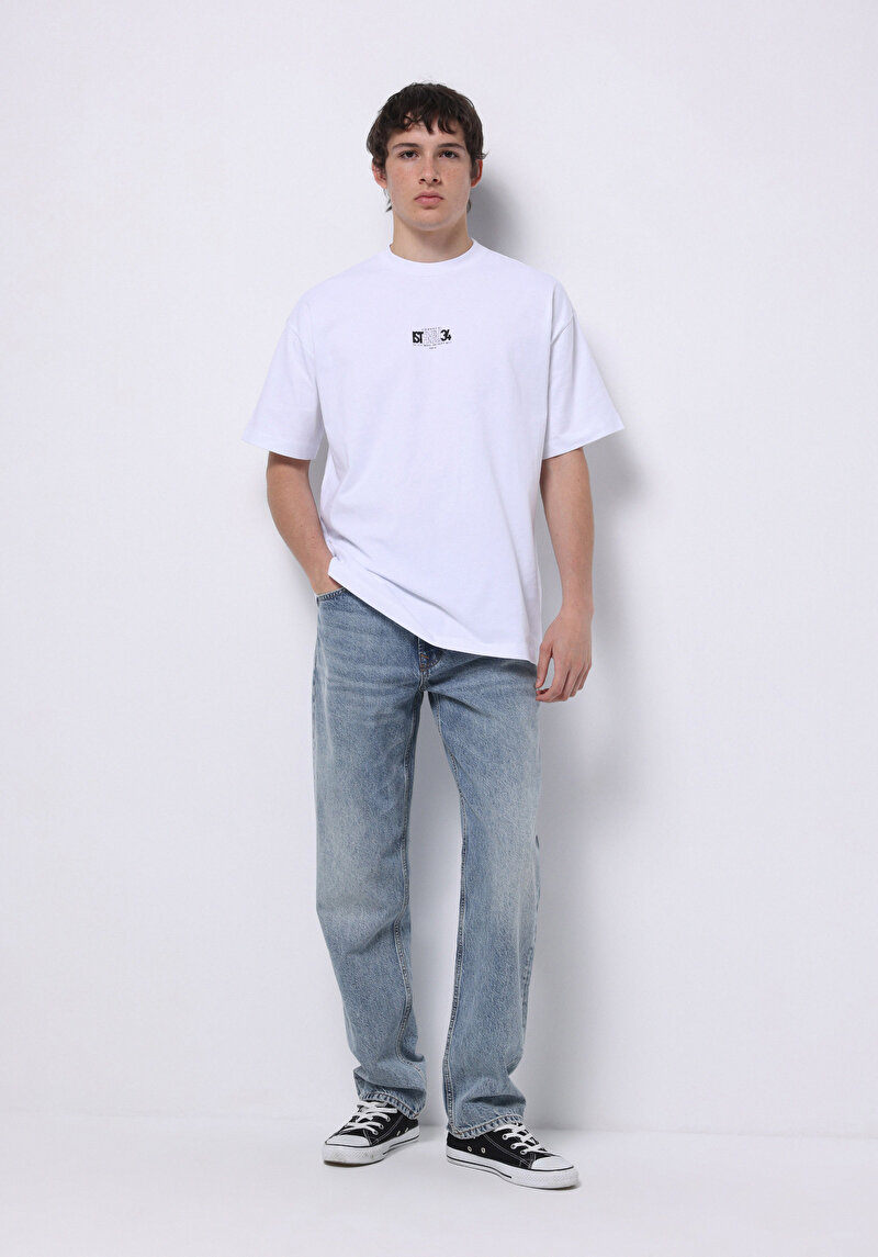 Показати інформацію про Футболка З Коротким Рукавом Чоловіча Біла  Cl1077253