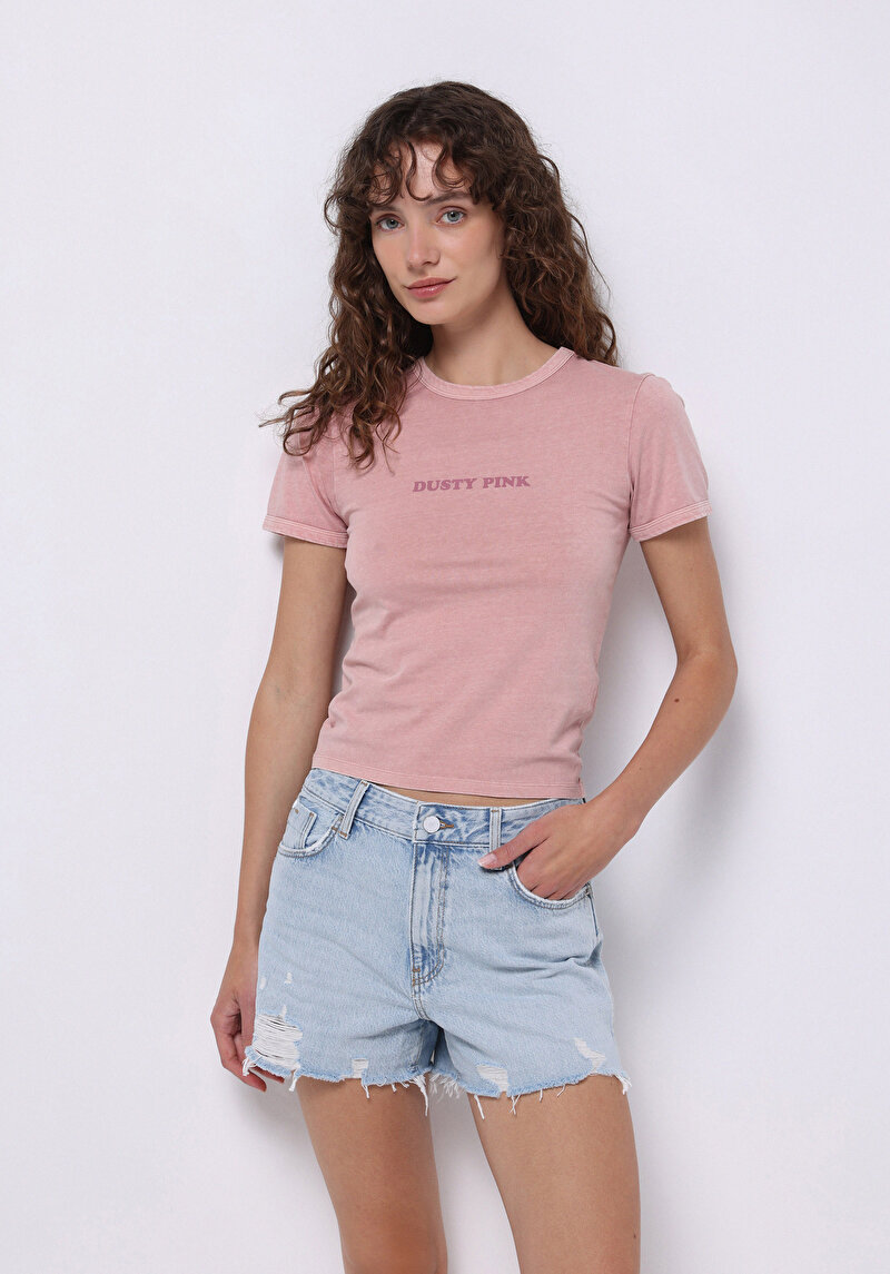 Зображення Футболка З Коротким Рукавом Жіноча Рожева  Cl1074569