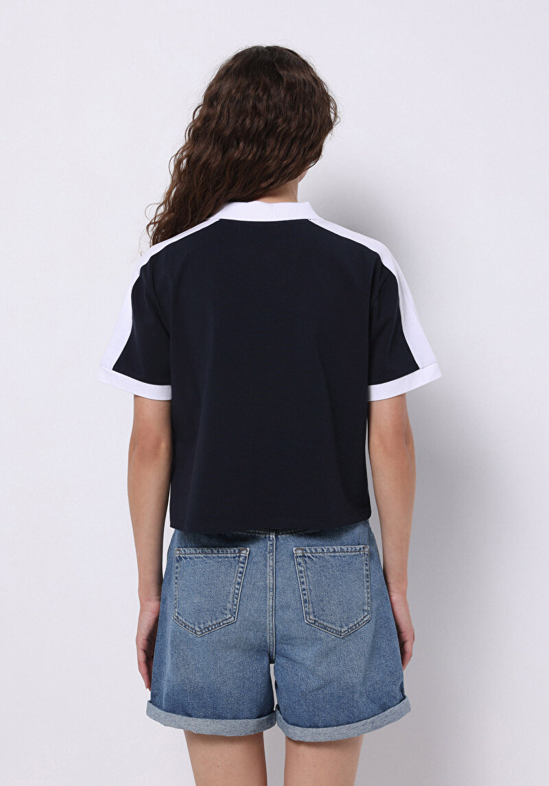 Показати інформацію про Поло З Коротким Рукавом Жіноче Синє  Cl1074591