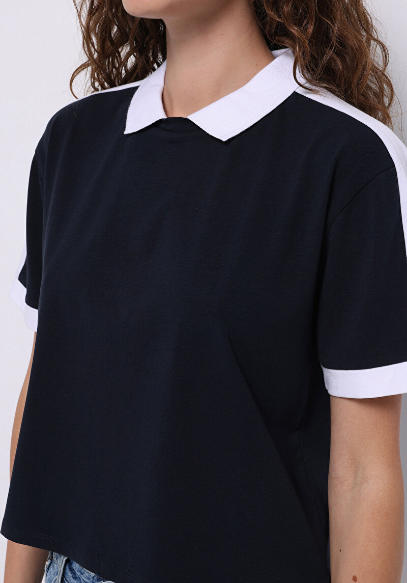 Показати інформацію про Поло З Коротким Рукавом Жіноче Синє  Cl1074591