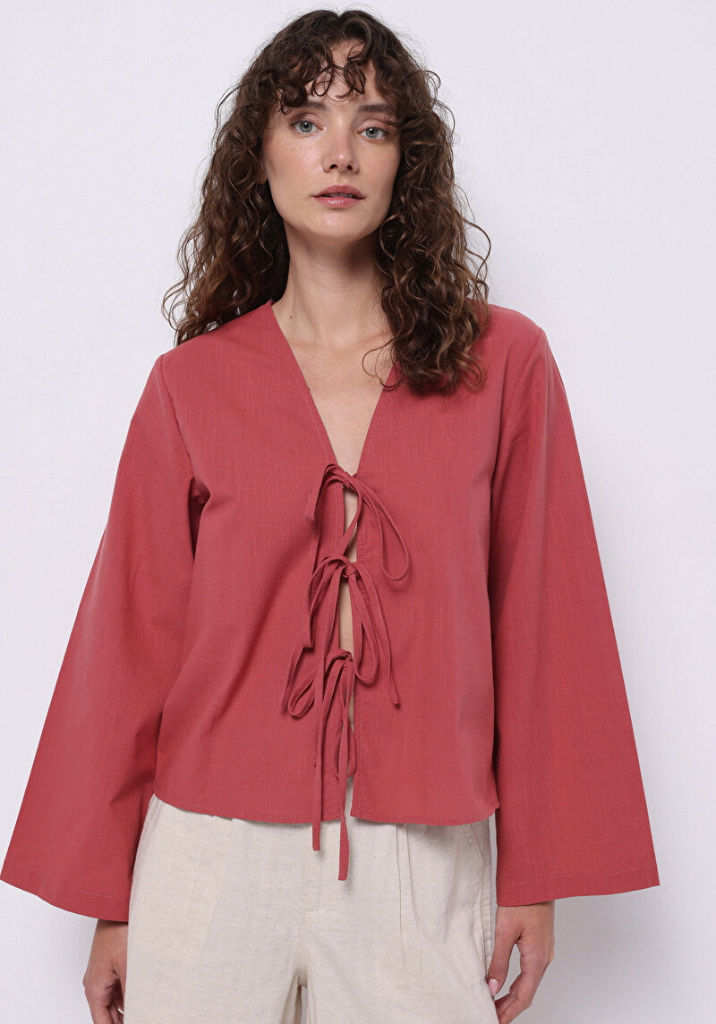 Зображення Сорочка З Довгим Рукавом Жіноча Рожева  Cl1074031