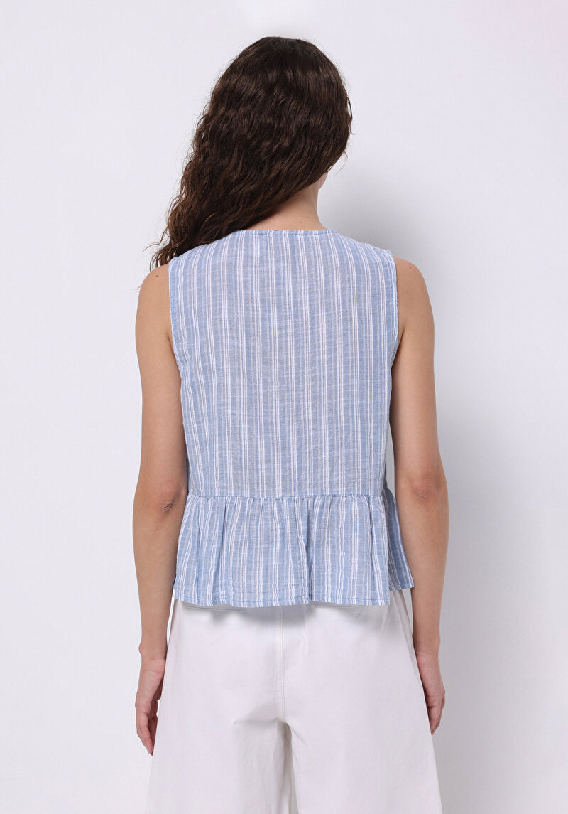 Показати інформацію про Сорочка З Коротким Рукавом Жіноча Блакитна  Cl1074346