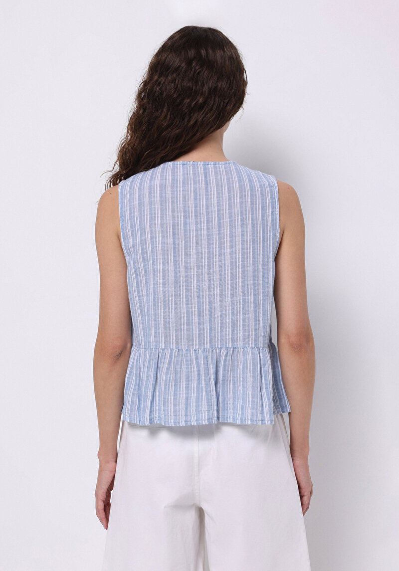 Зображення Сорочка З Коротким Рукавом Жіноча Блакитна Cl1074346