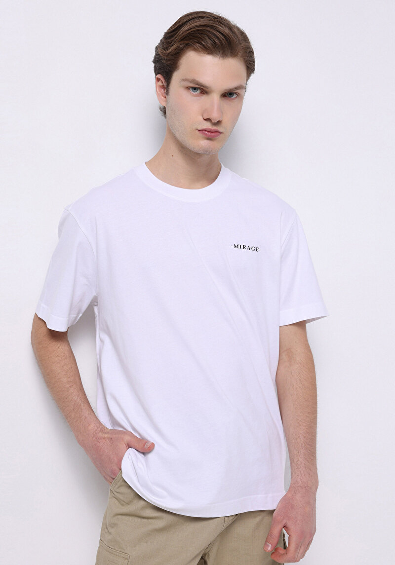 Показати інформацію про Футболка З Коротким Рукавом Чоловіча Біла  Cl1074134