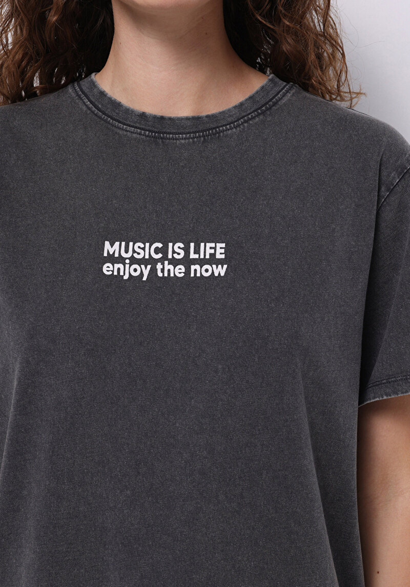 Показати інформацію про Футболка З Коротким Рукавом Жіноча Сіра  Cl1074565