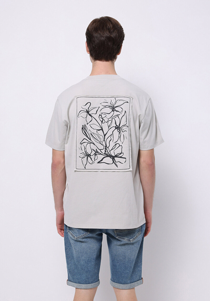 Показати інформацію про Футболка З Коротким Рукавом Чоловіча Сіра  Cl1074219