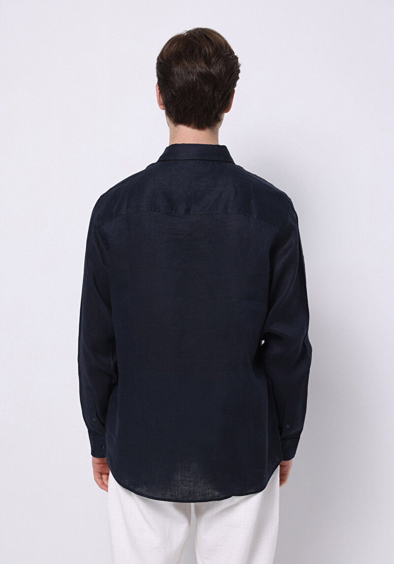 Зображення Сорочка З Довгим Рукавом Чоловіча Синя Cl1074493