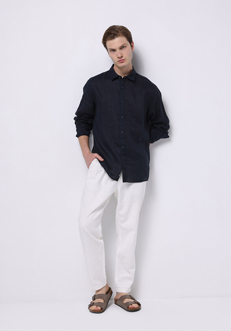 Зображення Сорочка З Довгим Рукавом Чоловіча Синя Cl1074493