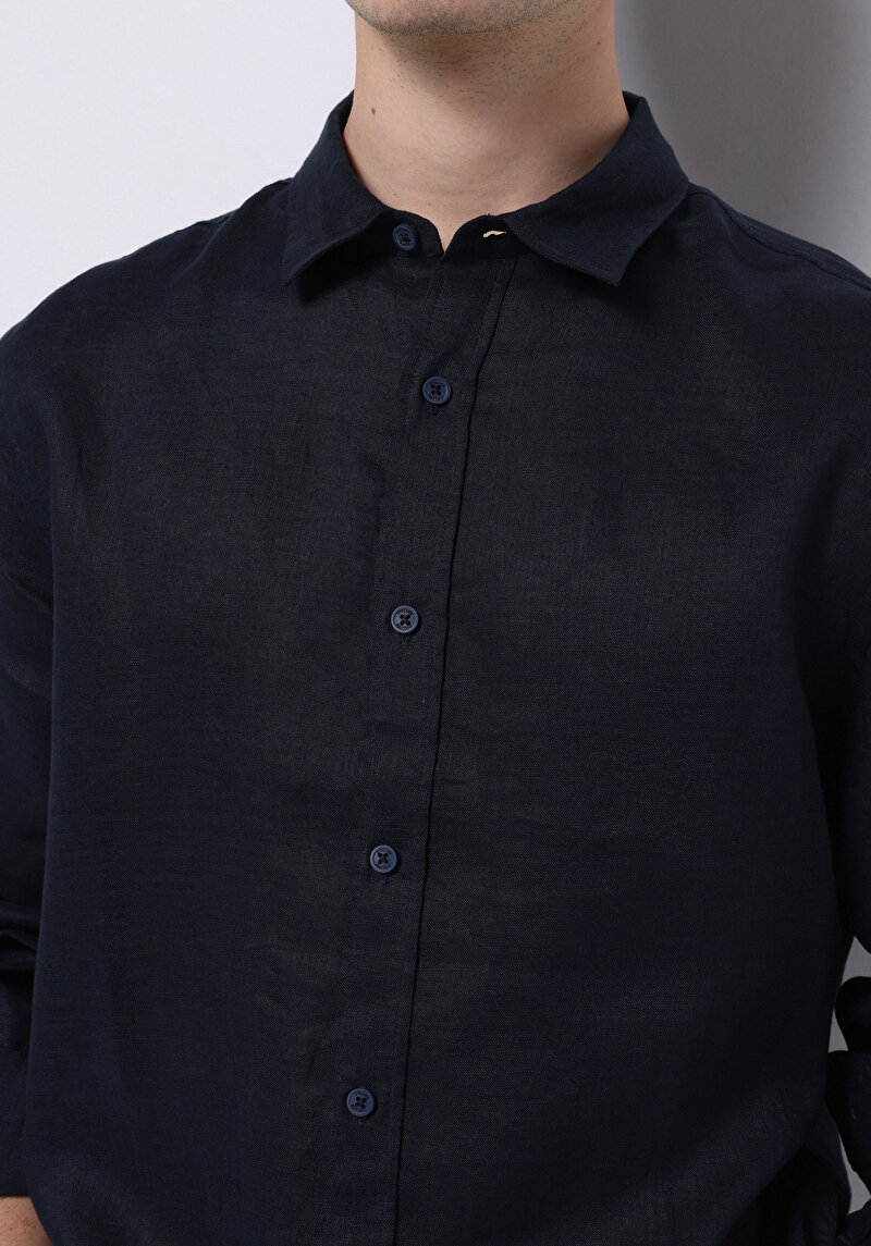 Зображення Сорочка З Довгим Рукавом Чоловіча Синя Cl1074493