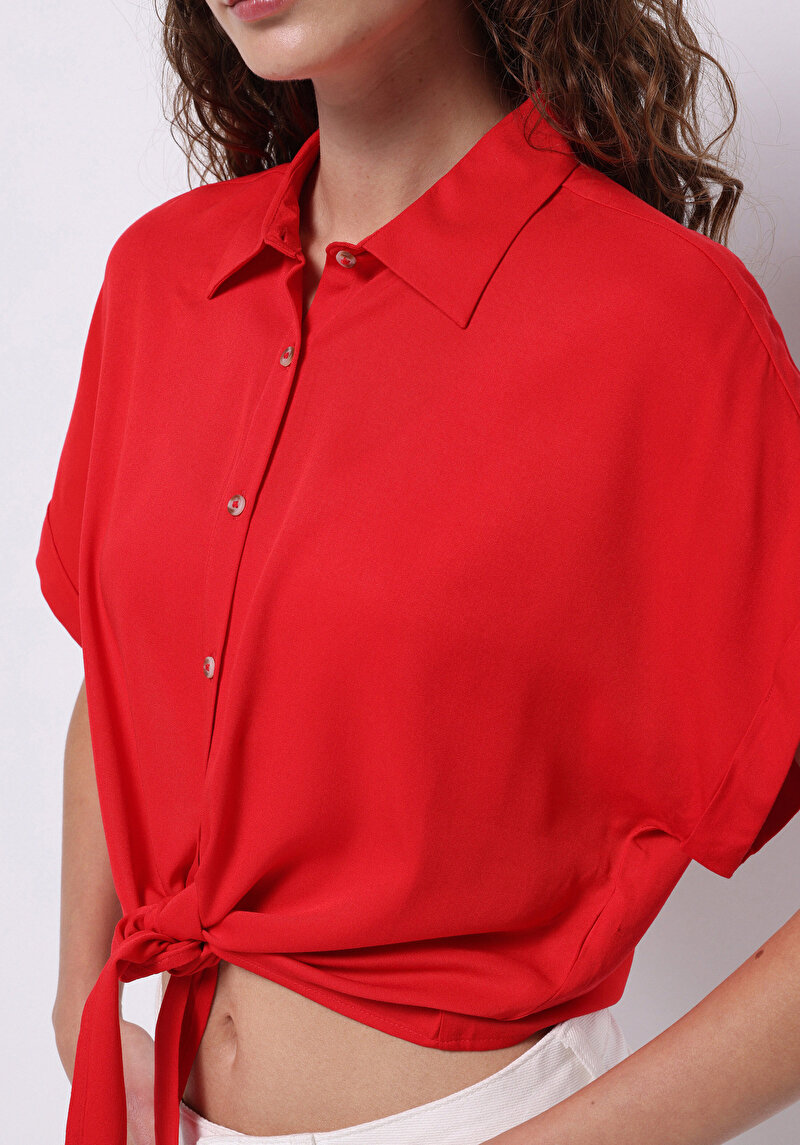 Зображення Сорочка З Коротким Рукавом Жіноча Червона Cl1074645