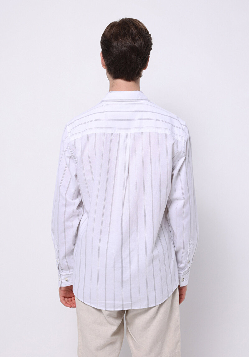 Показати інформацію про Сорочка З Довгим Рукавом Чоловіча Біла  Cl1074499