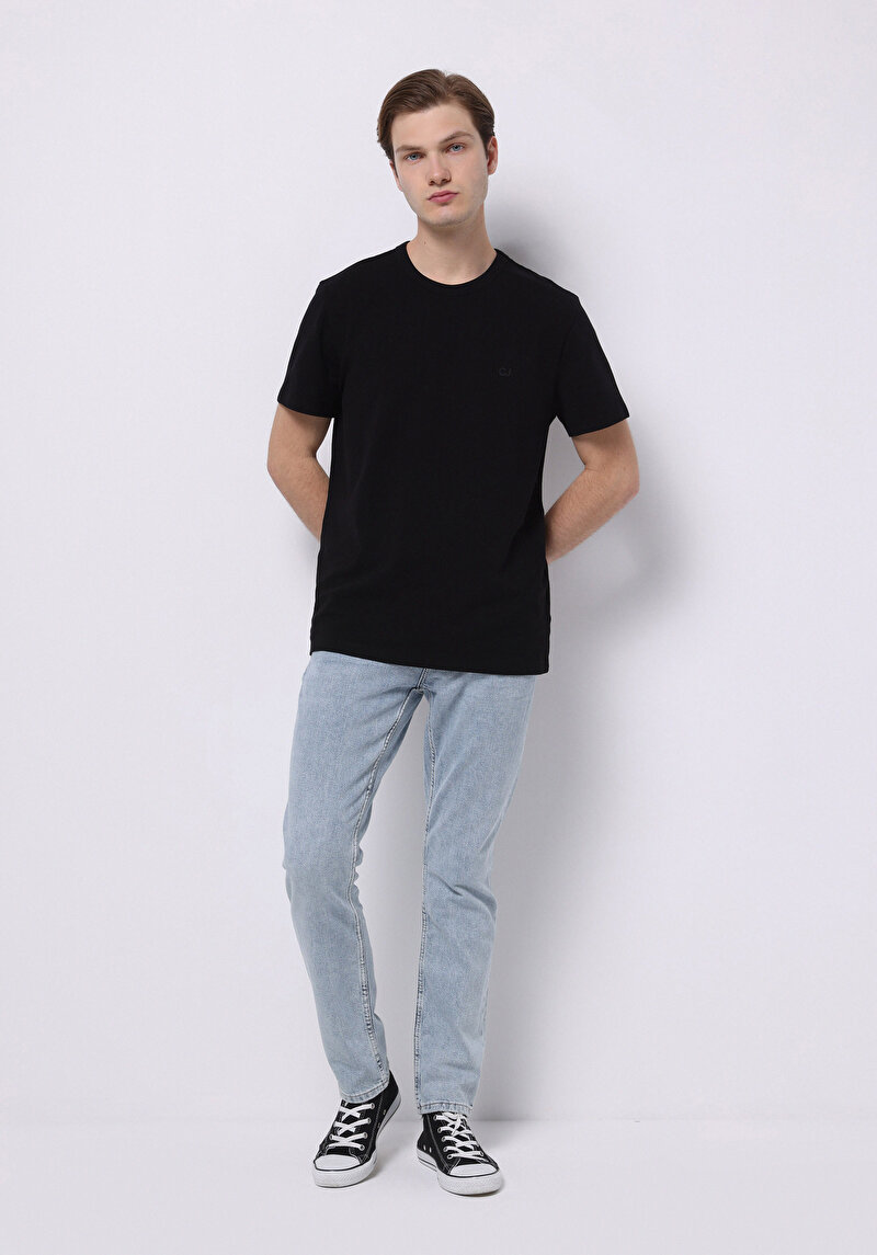 Показати інформацію про 044 Karl Джинси Чоловічі Блакитні Прямого Крою Cl1074729