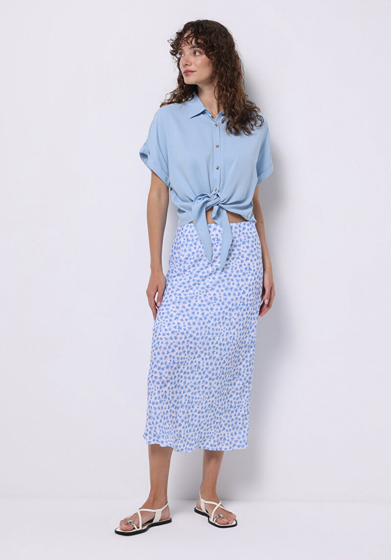 Зображення Спідниця Жіноча Блакитна Cl1075036