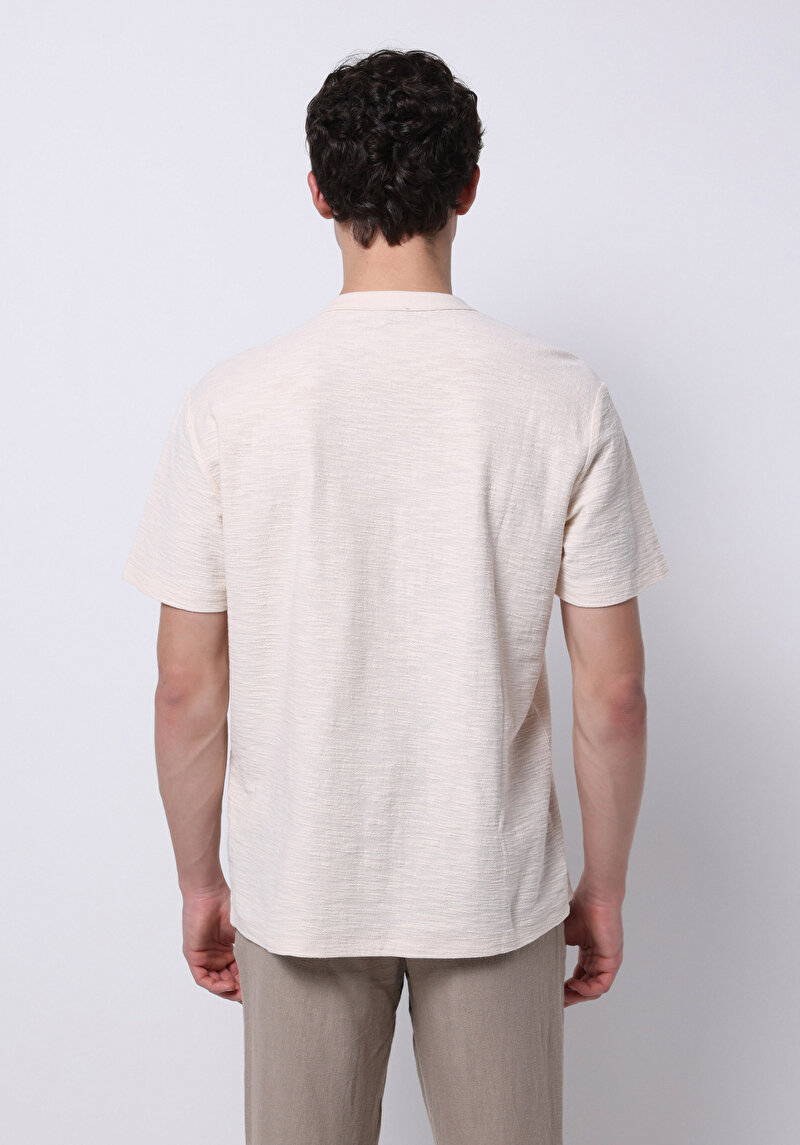 Показати інформацію про Футболка З Коротким Рукавом Чоловіча Бежева  Cl1074161