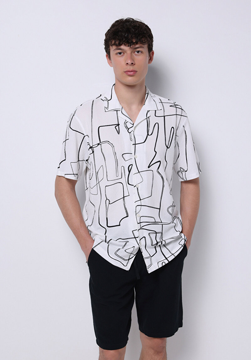 Зображення Сорочка З Коротким Рукавом Чоловіча Чорна  Cl1074225