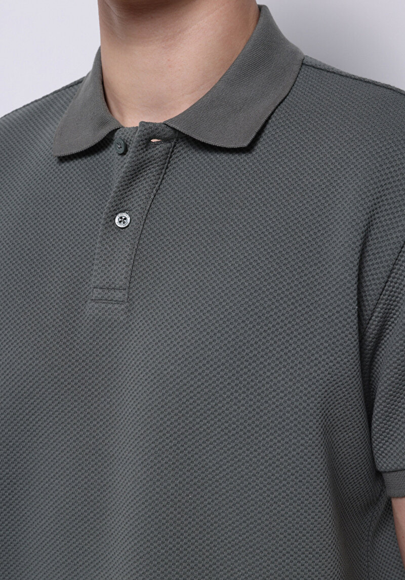 Зображення Поло З Коротким Рукавом Чоловіче Зелене Cl1074715