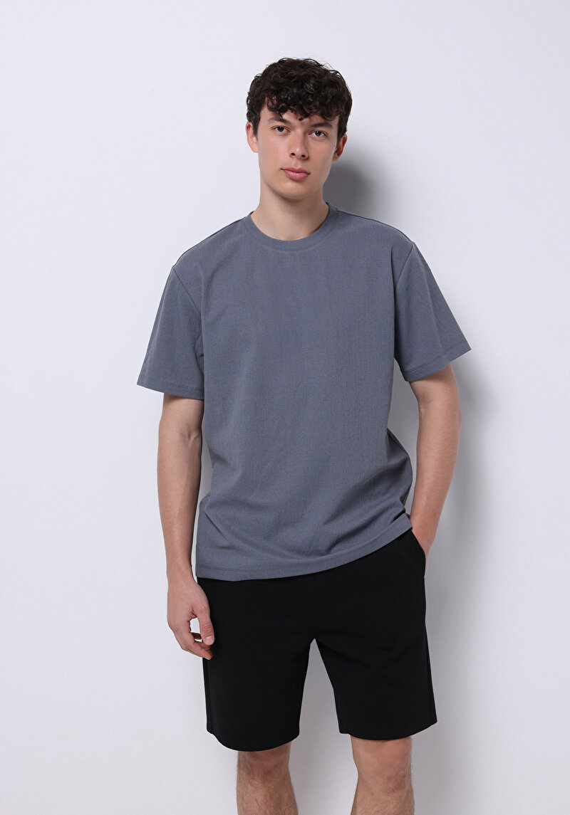 Показати інформацію про Футболка З Коротким Рукавом Чоловіча Сіра  Cl1074855