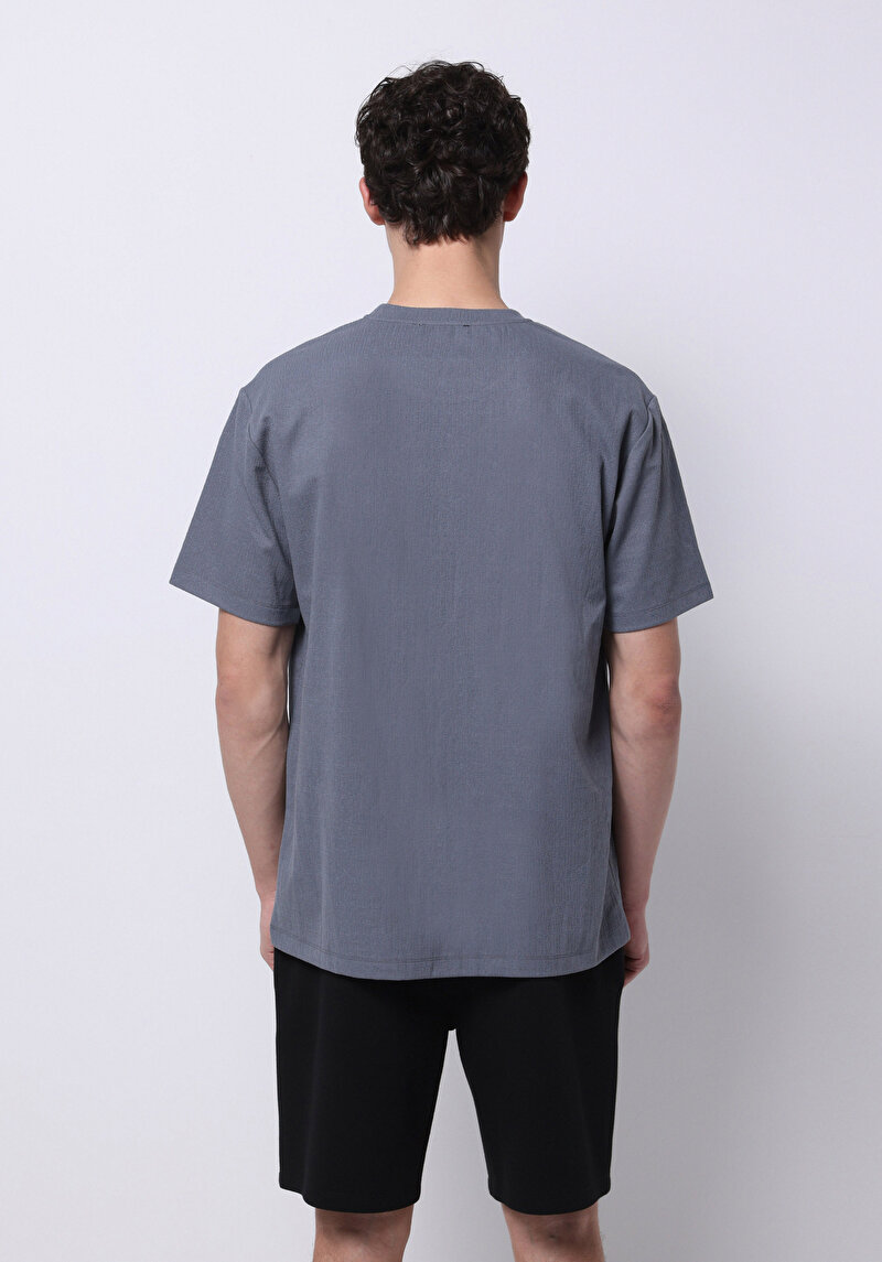 Показати інформацію про Футболка З Коротким Рукавом Чоловіча Сіра  Cl1074855