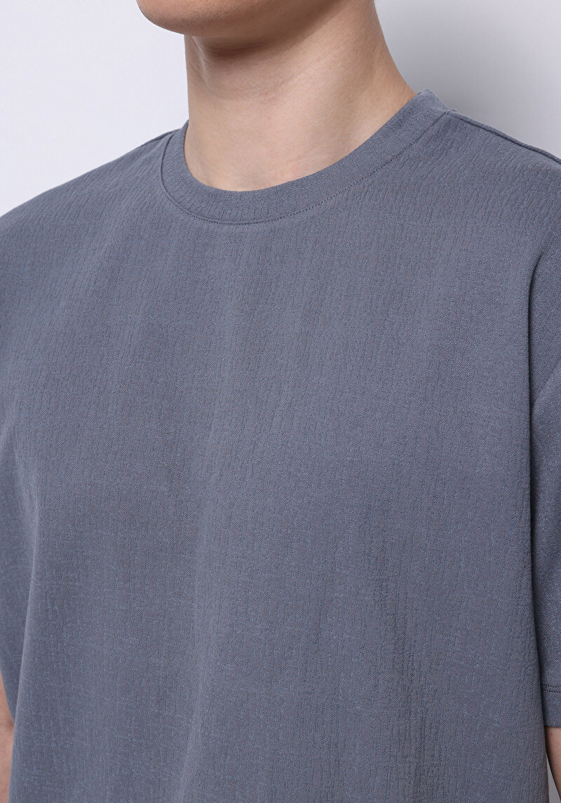 Показати інформацію про Футболка З Коротким Рукавом Чоловіча Сіра  Cl1074855