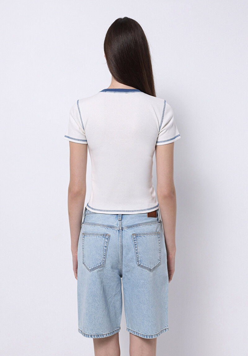 Показати інформацію про Футболка З Коротким Рукавом Жіноча Біла  Cl1073172