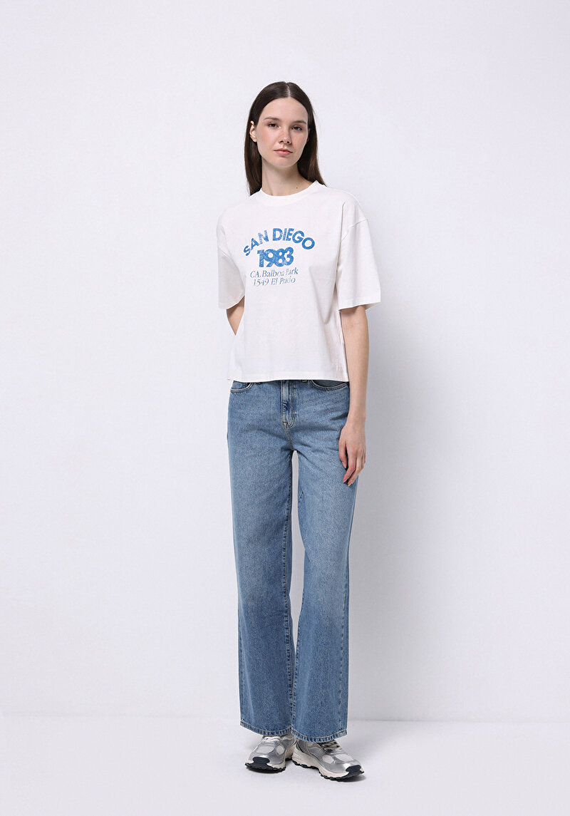 Показати інформацію про Футболка З Коротким Рукавом Жіноча Біла  Cl1074385