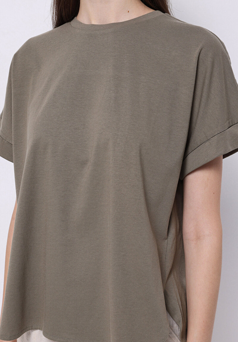 Показати інформацію про Футболка З Коротким Рукавом Жіноча Зелена  Cl1074583