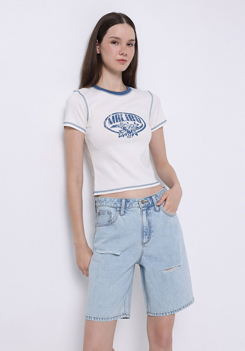 Зображення Шорти Жіночі Блакитні  Cl1074704